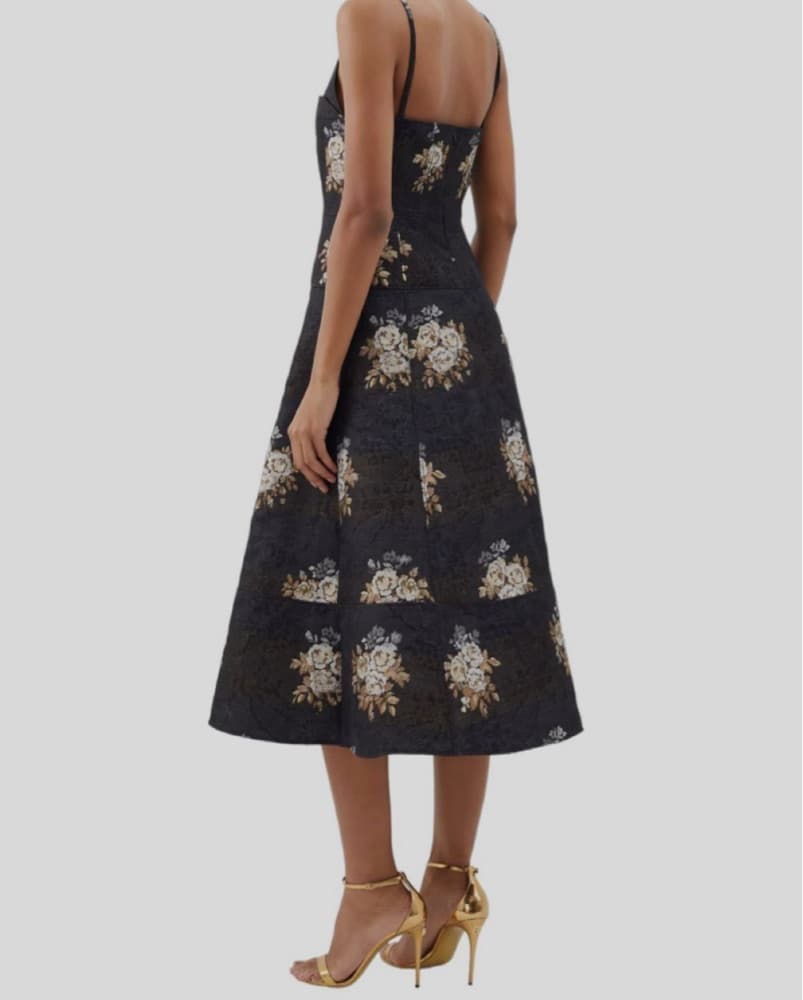 Erdem Black Doris Dress - Image 3