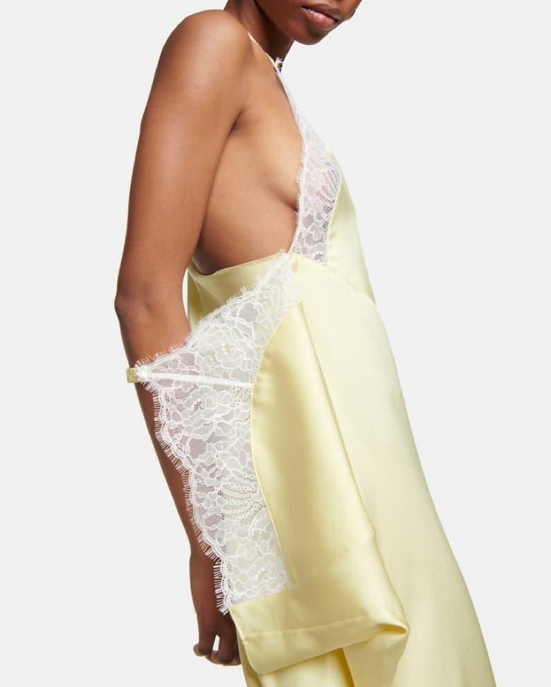 JW Anderson Lace-trimmed Satin Dress - Image 6