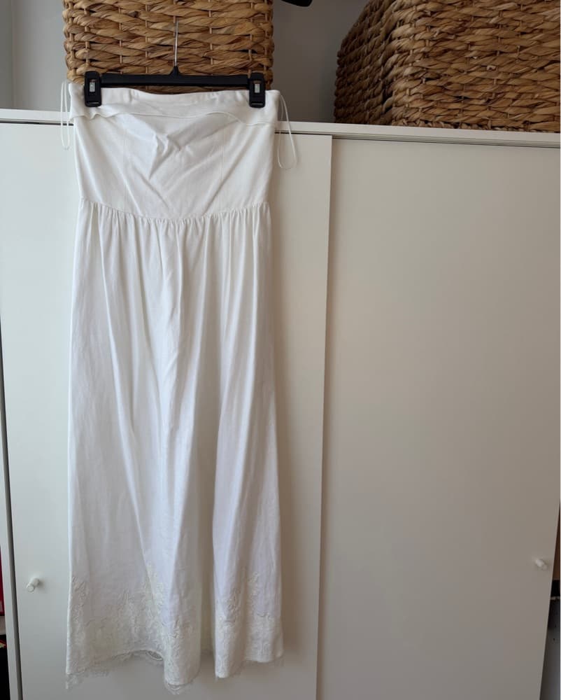 Elegant Ankle-Length Linen Dress - Image 1