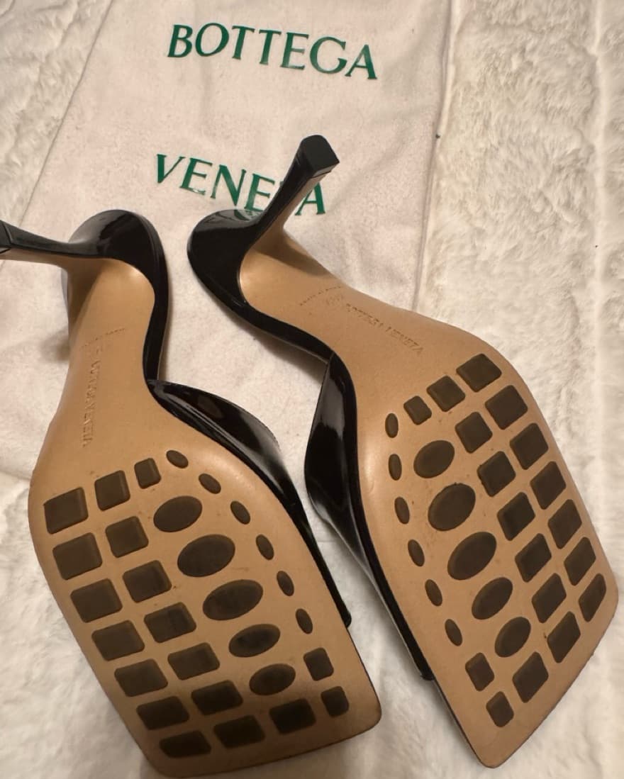 Bottega Veneta Patent Leather Mules - Image 4