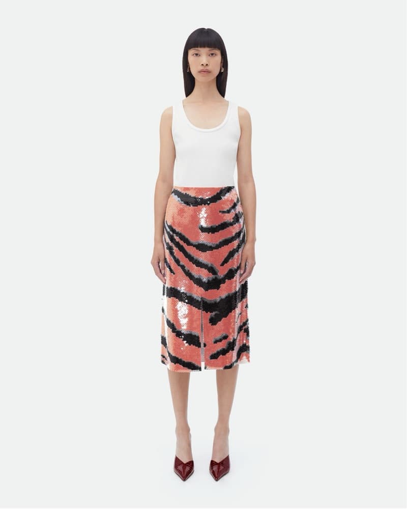 Bottega Veneta Tiger Sequin Skirt - Image 5