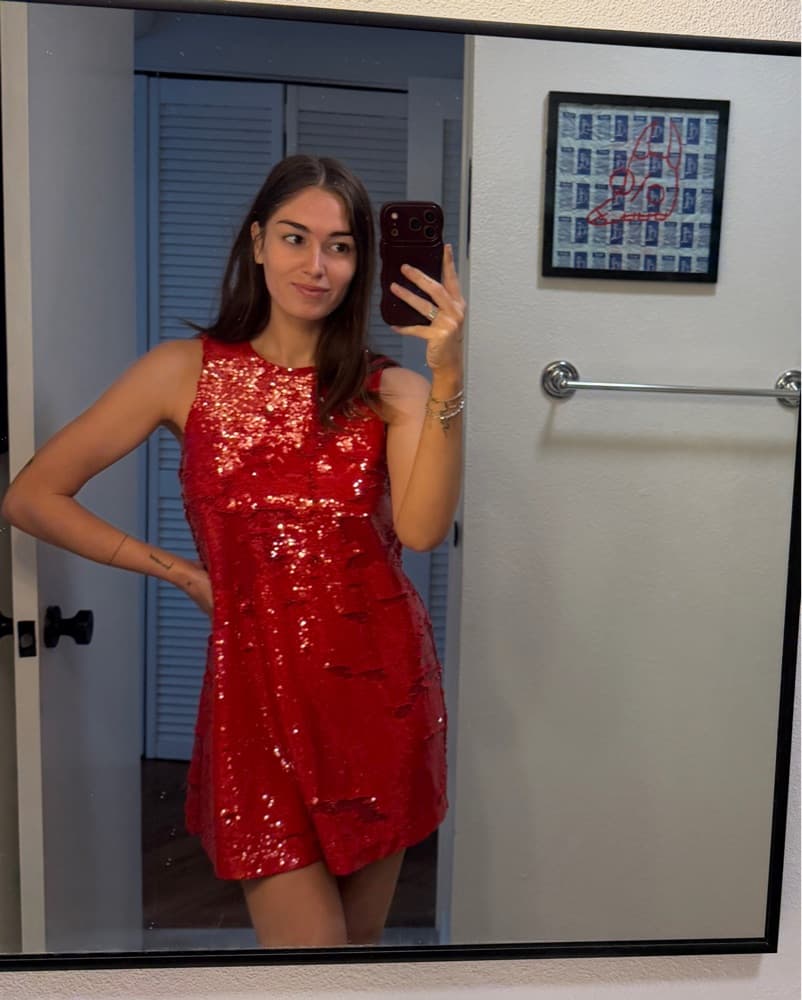 Amanda Uprichard Sequin Mini Dress  - Image 2