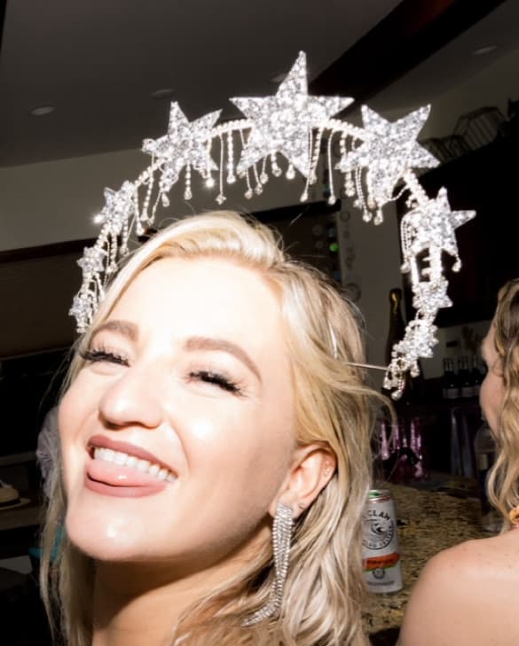 Stars With Rhinestones Headband Crown  - Image 1