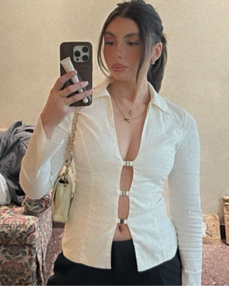 Sexy White Blouse - Image 1