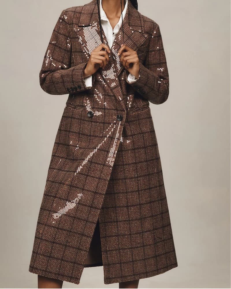 Anthropologie Sequin Coat - Image 1