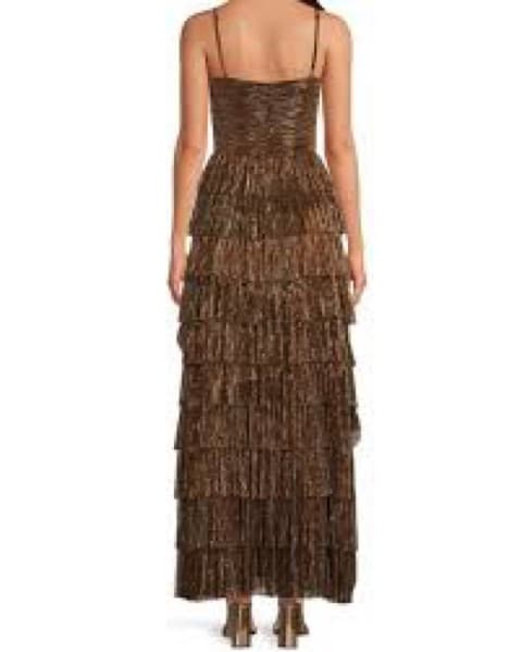 Gianni Bini Metallic Tiered Dress - Image 4