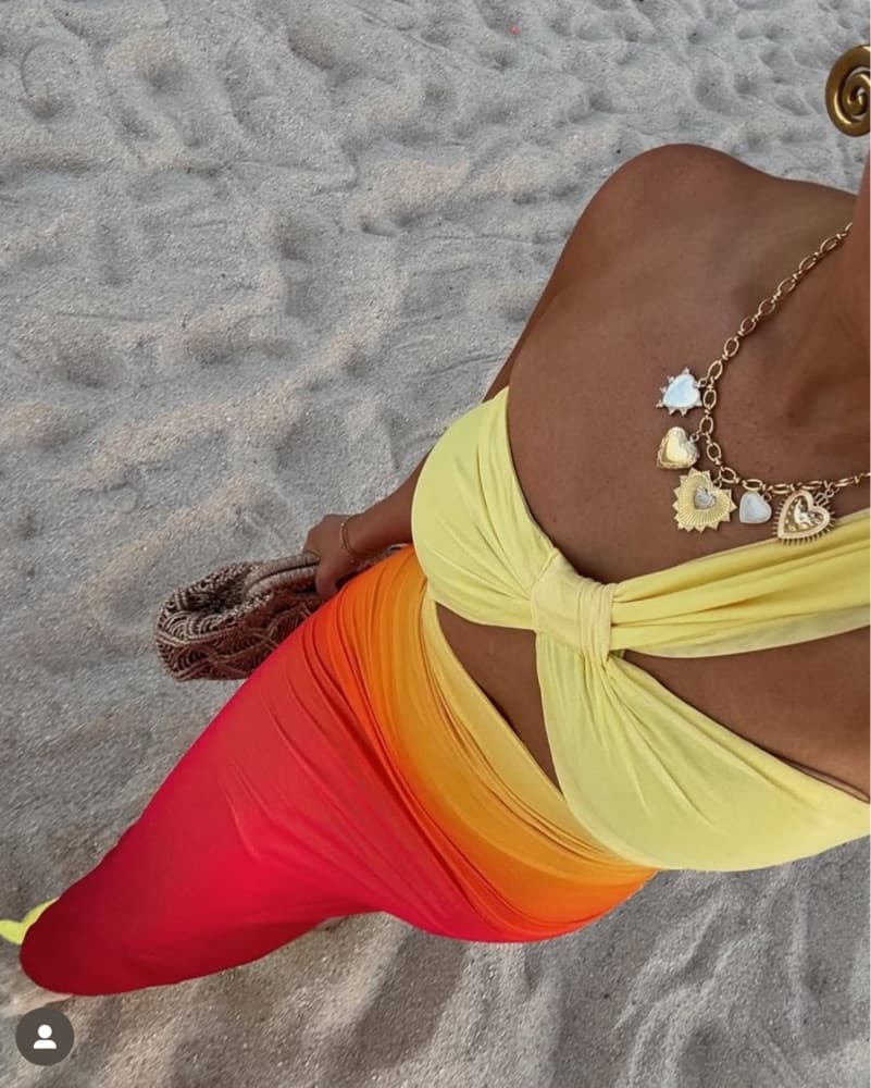 Revolve/Runaway Yellow Maxi Sunset Dress - Image 3