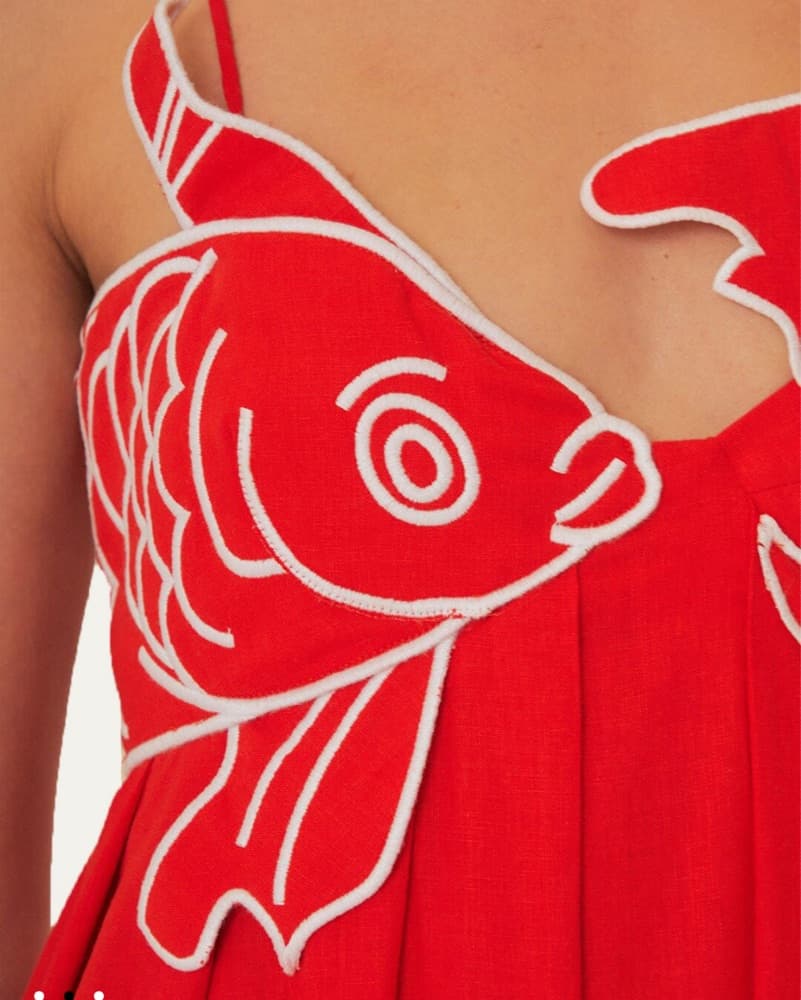Farm Rio Tropical Fish Maxi Dress - Image 3