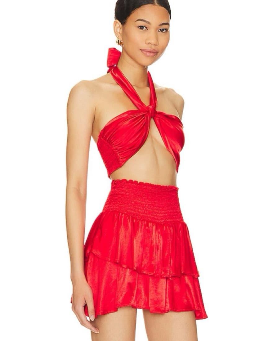 Red Revolve Miniskort Set - Image 1