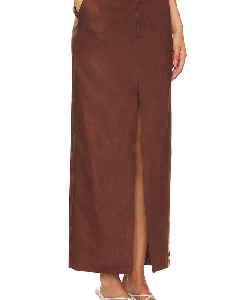 Brown Linen Set Revolve x Bardot  - Image 4