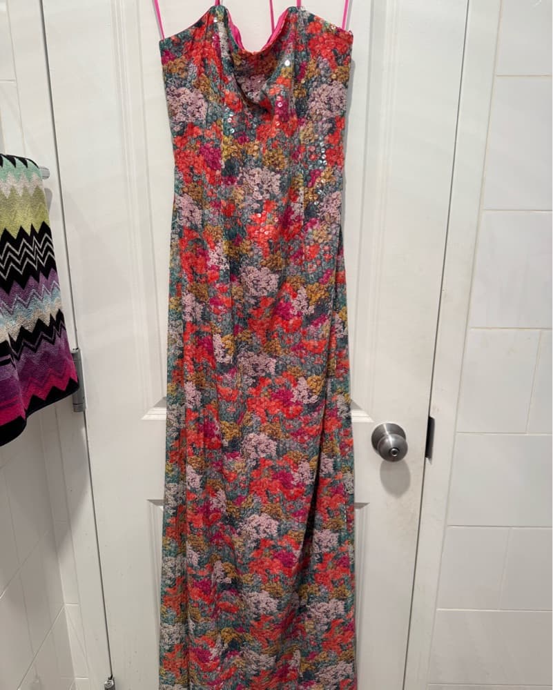 Ramy Brook Zendaya Sequined Floral Gown - Image 3
