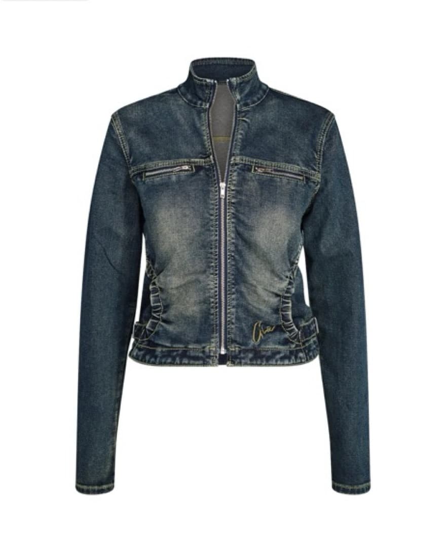 I Am Gia Nykko Denim Jacket & Mini Skort - Image 2