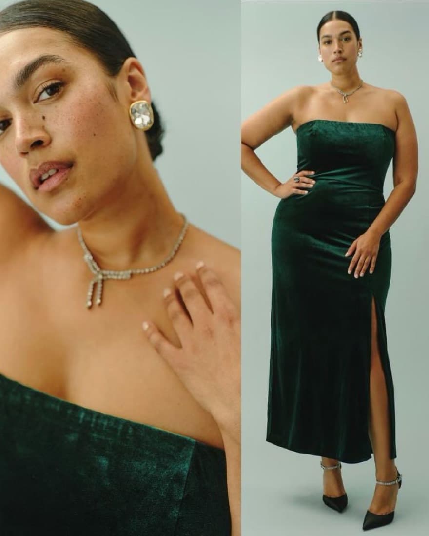 Reformation Beacon Velvet Dress - Image 2