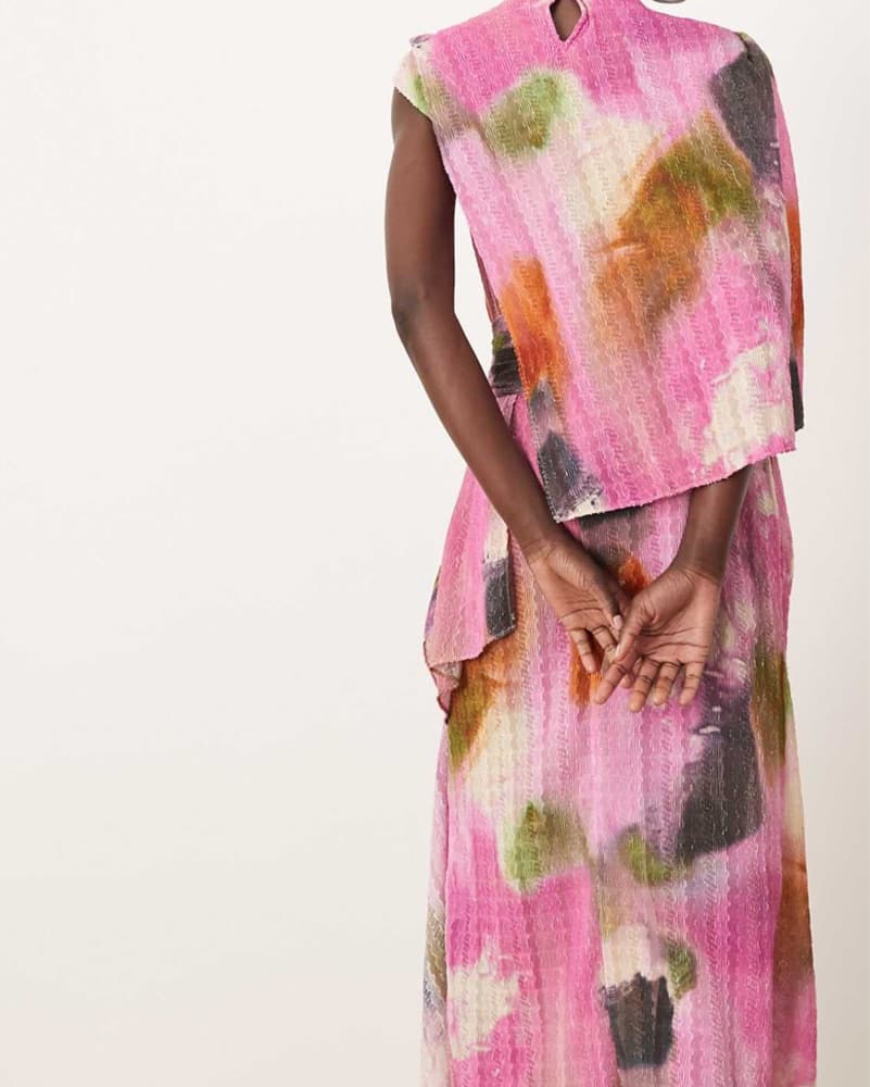 Asos ARRANGE Water Color Dress - Image 4