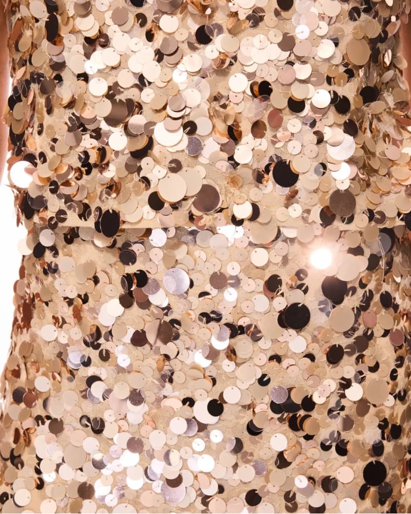 Loveshackfancy Sequin Mini Skirt - Image 3