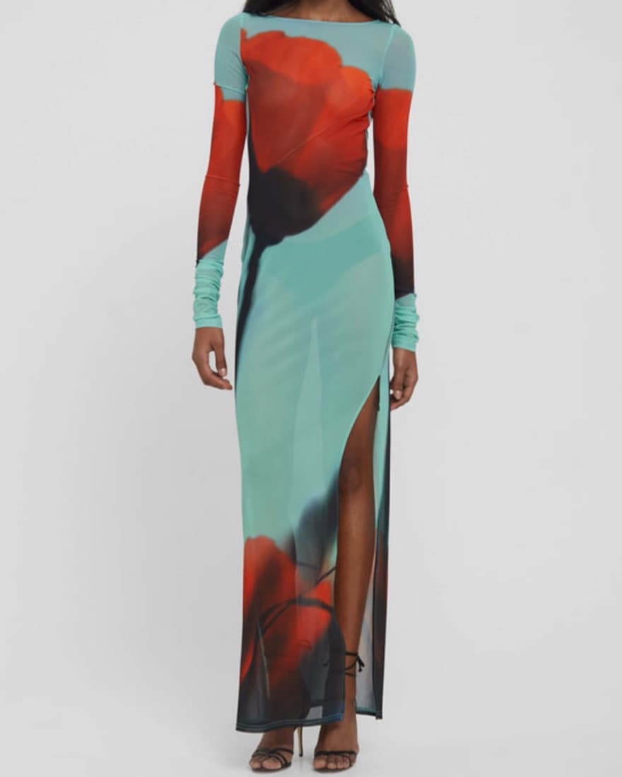 Rat & Boa Santino Sheer Maxi Dress Sz S - Image 1