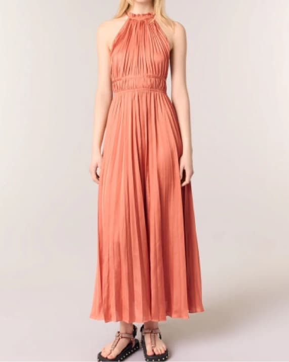 Maje Pleated Dress - Image 1