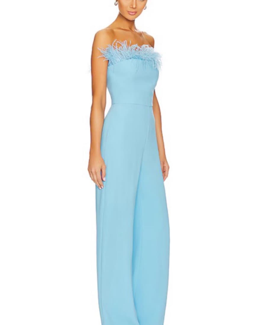 Amanda Uprichard Blue Jumpsuit - Image 2