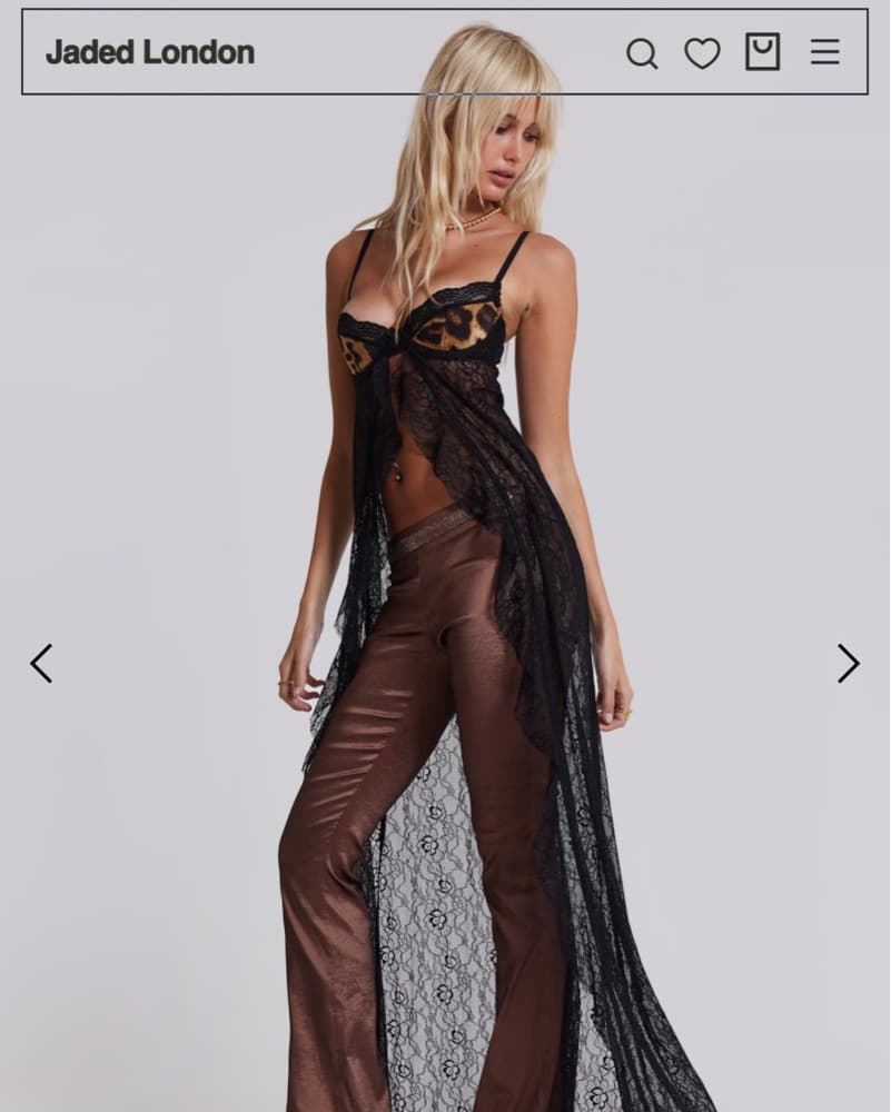 Jaded London - Astoria Bralette Lace Top - Image 3