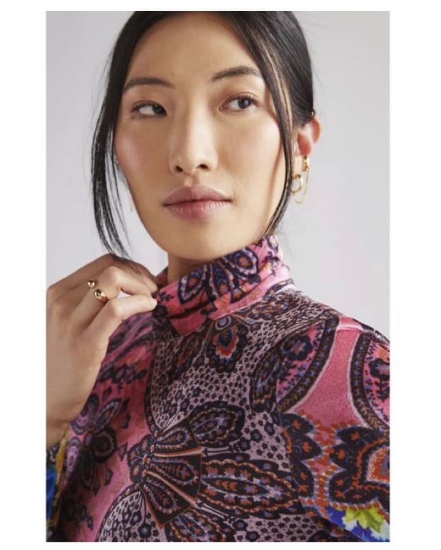 Anthro Paisley Velvet Dress  - Image 5