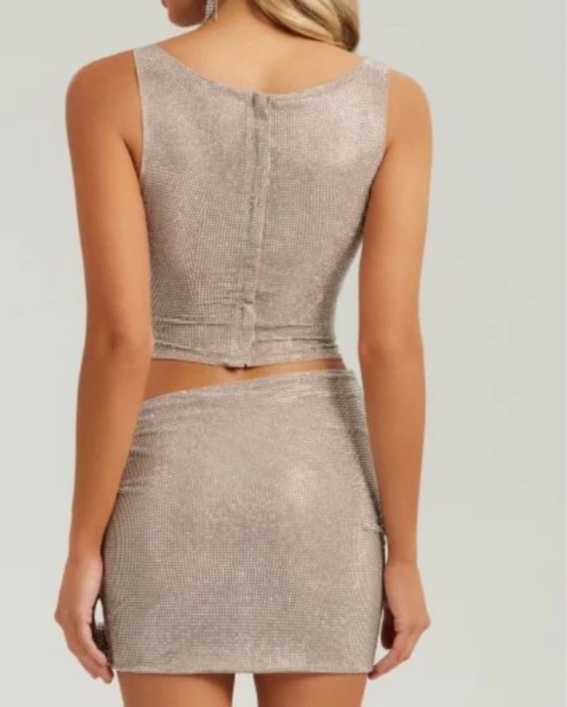 Crystal Flower Cutout Mini Two Piece Set - Image 4