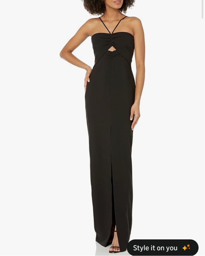 Likely Ruched Halter Cutout Front Slit - Image 2