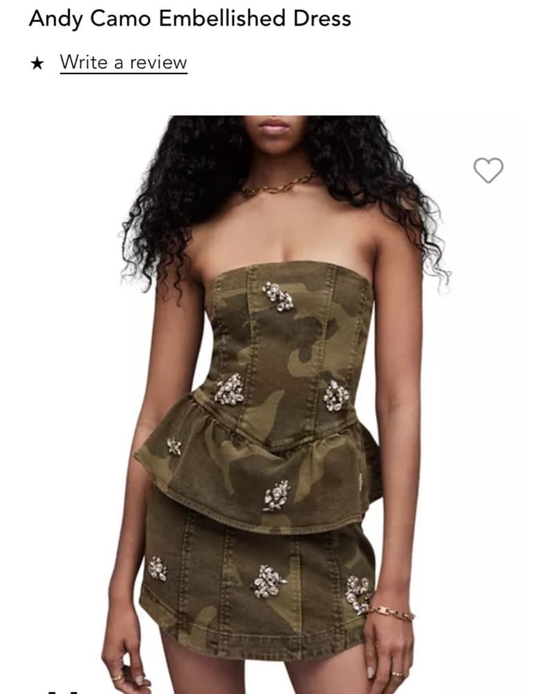 All Saints Camo Dress  - Image 1