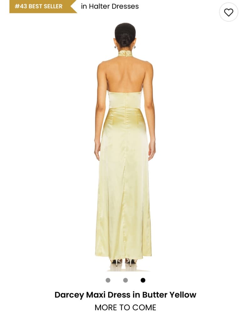 Darcey Maxi Dress In Butter Yellow - Image 2
