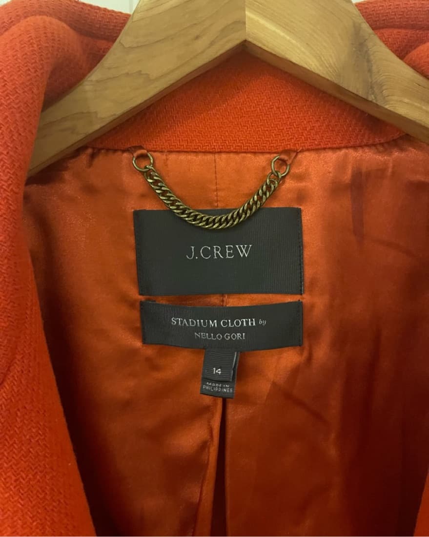 J. Crew Stadium-cloth cocoon coat - Image 1