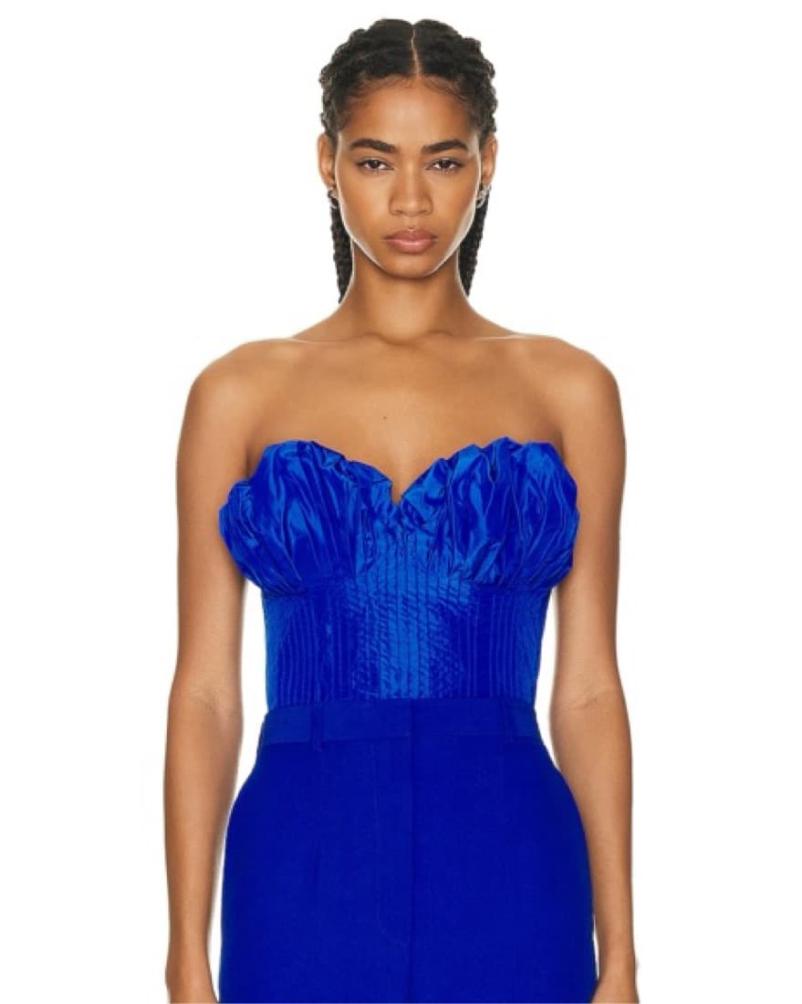 Cult Gaia Andra Top Blue - Image 2