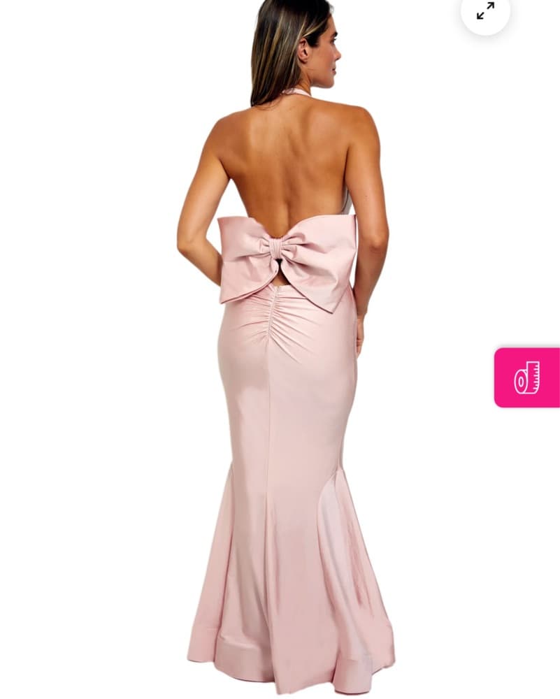 Barijay Champagne Bridesmaid Dress - Image 3