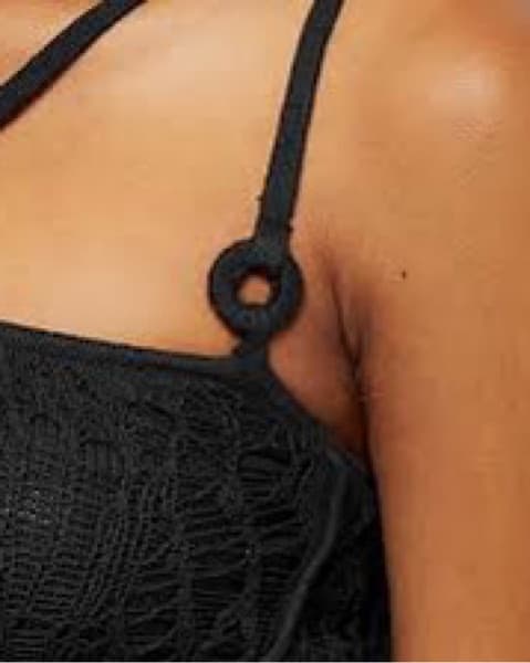 Danielle Guizio Black Crotchet Top - Image 3