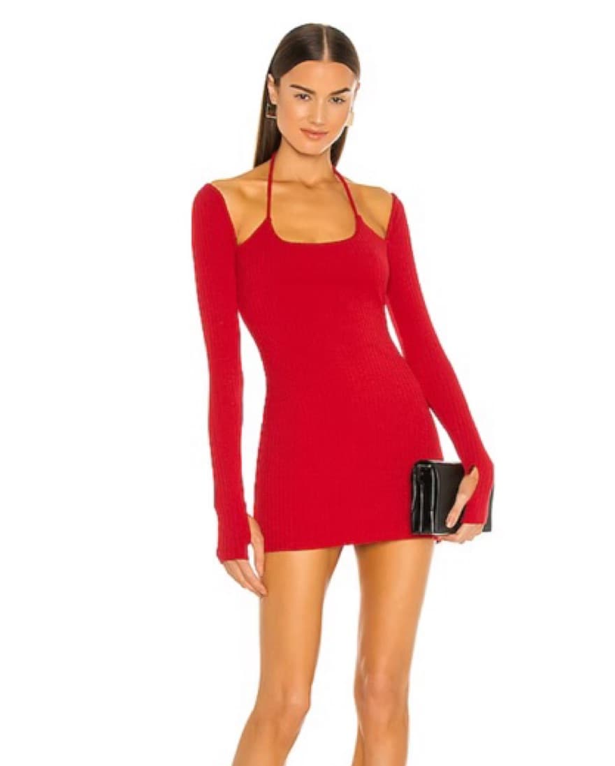 Red Cutout Mini Dress - Image 1