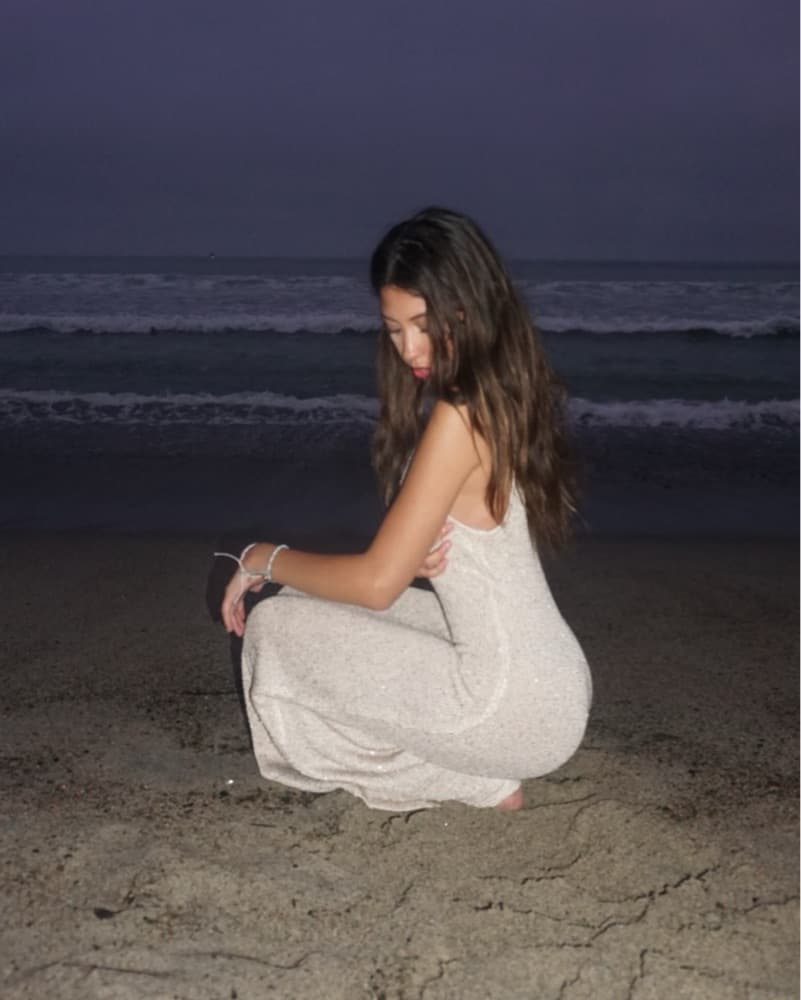 House Of Harlow Beige Knit Maxi Dress - Image 3