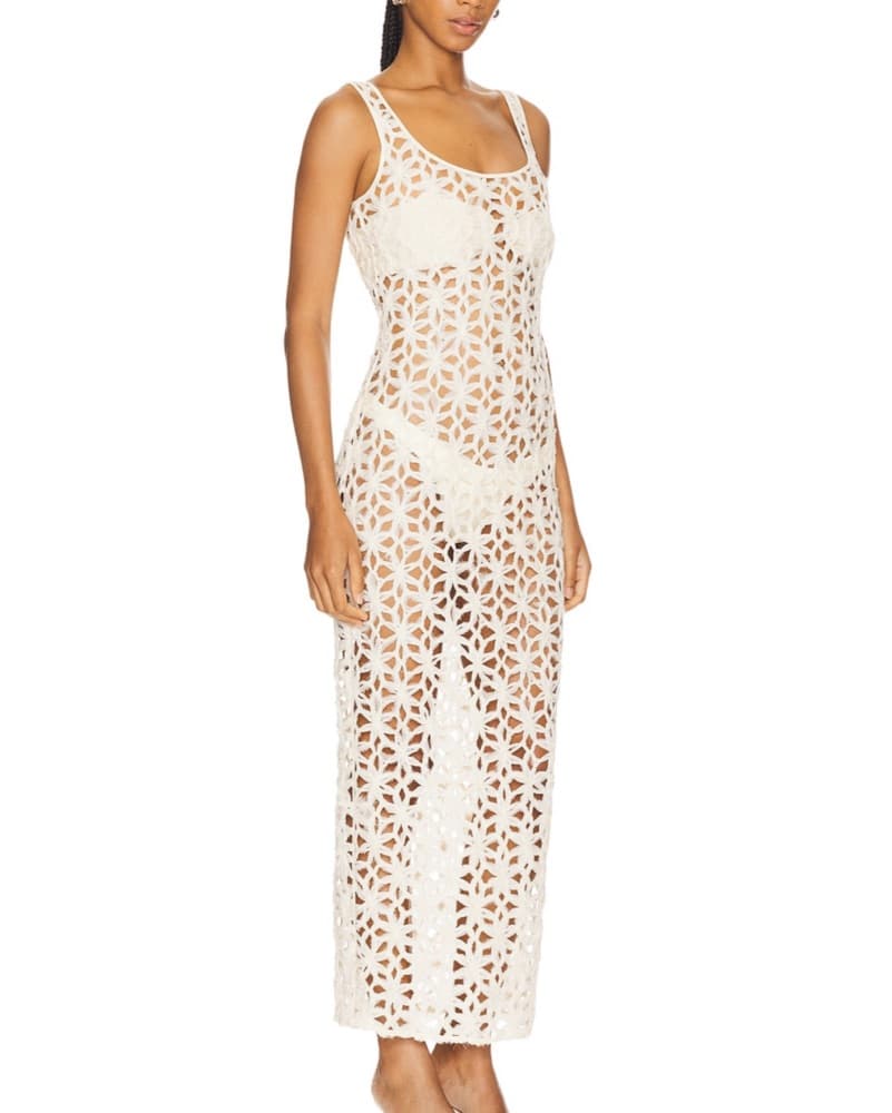 White Maxi Coverup - Image 1
