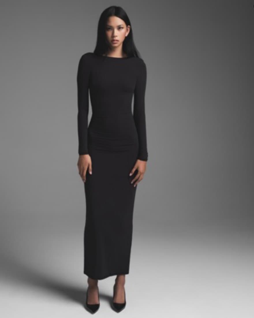 SKIMS LOW BACK LONG DRESS - Image 1