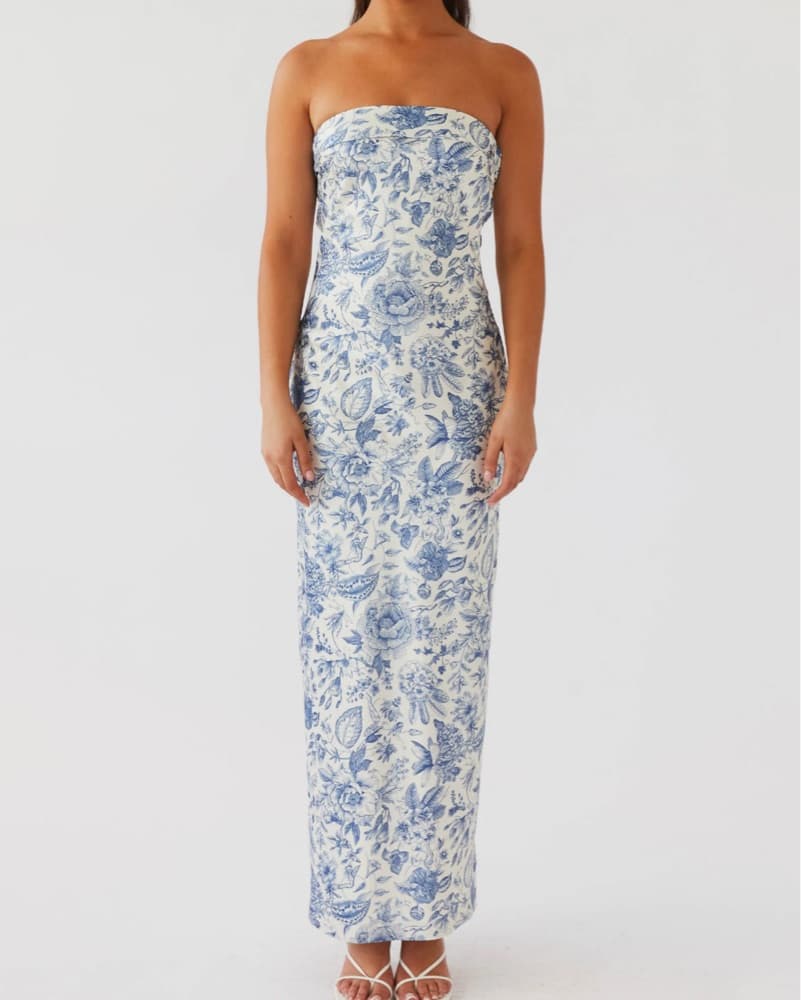 Peppermayo Blue Floral Maxi Dress  - Image 1