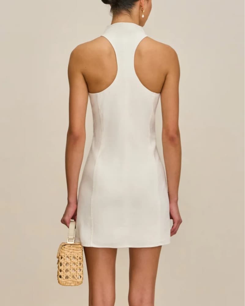 Cult Gaia Akaia White Mini Dress - Image 4