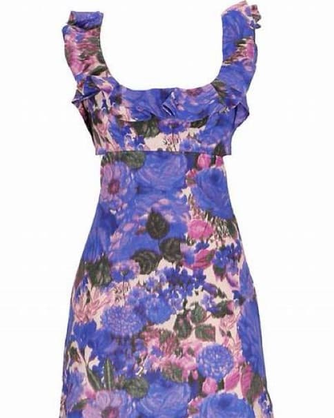 Zimmermann High Tide Foral Mini Dress - Image 1