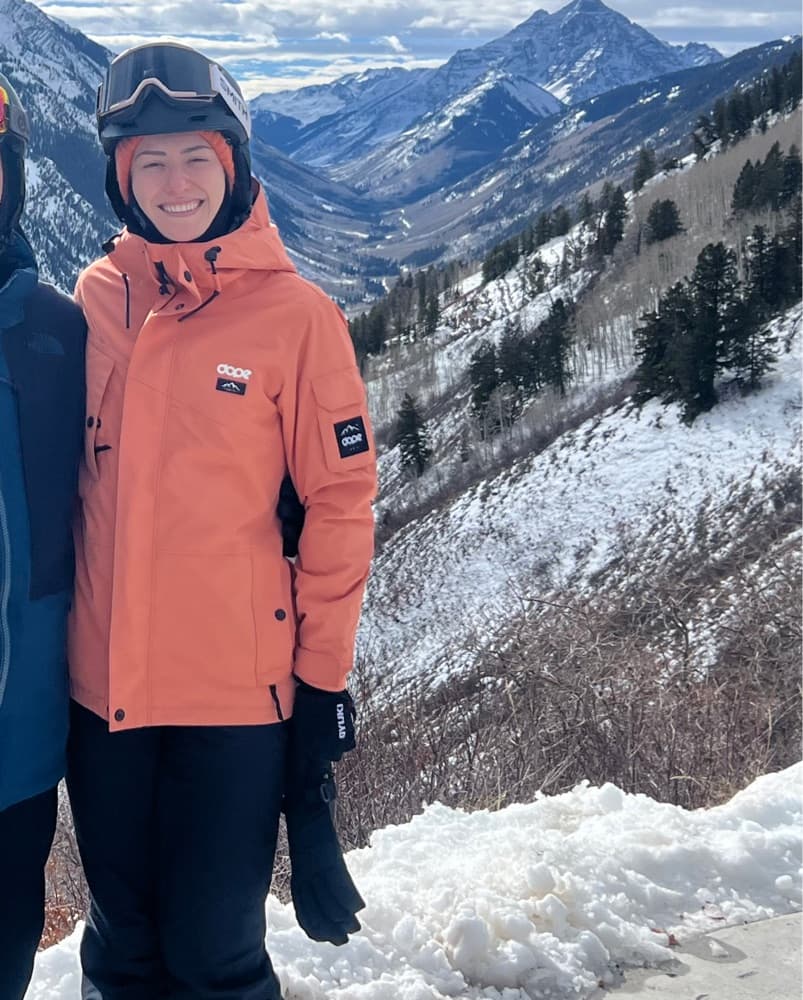 Vibrant Coral Snow Jacket - Image 1