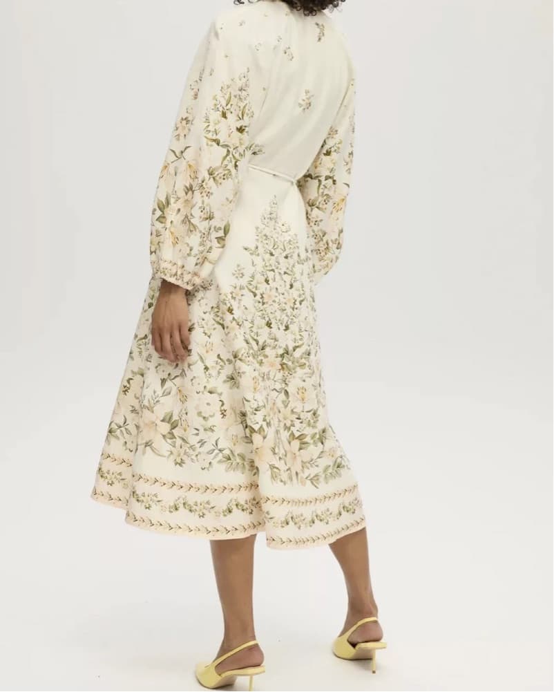 Calypso St Barth’s Linen Floral Dress - Image 2