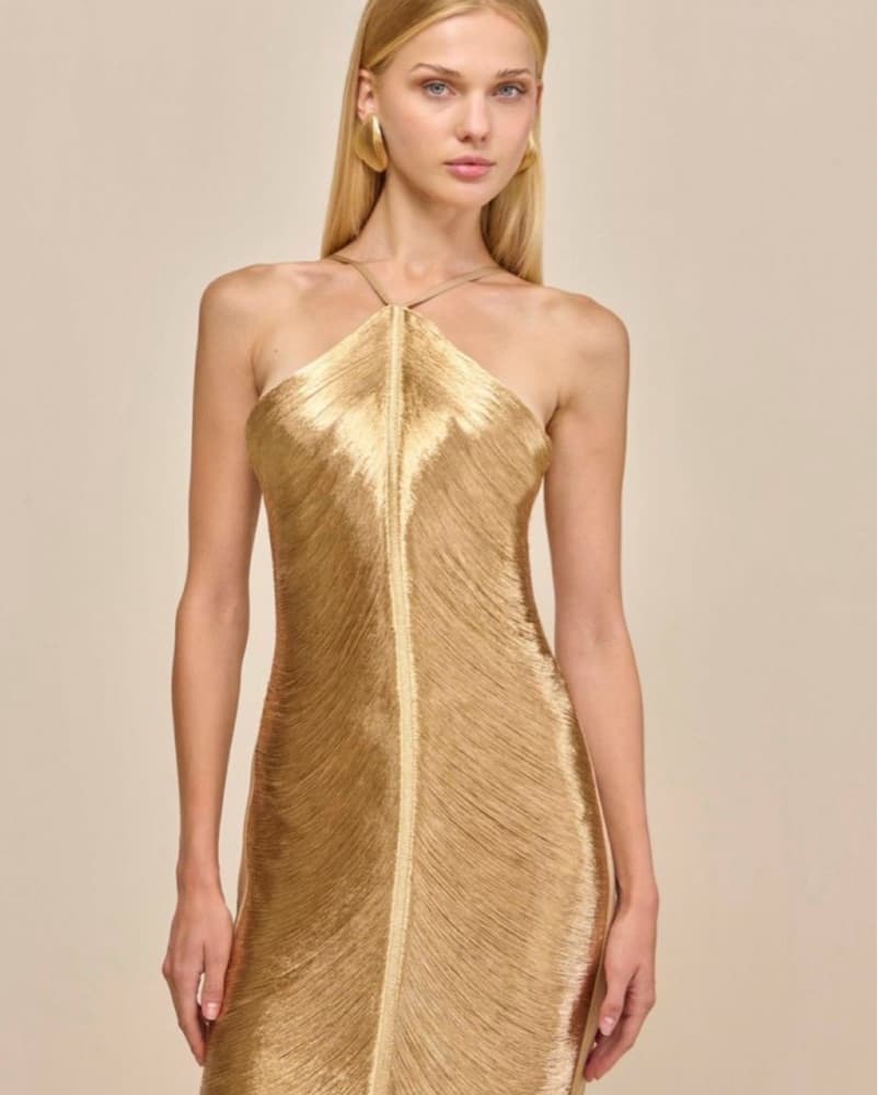 Cult Gaia Renata gown - Gold  - Image 4