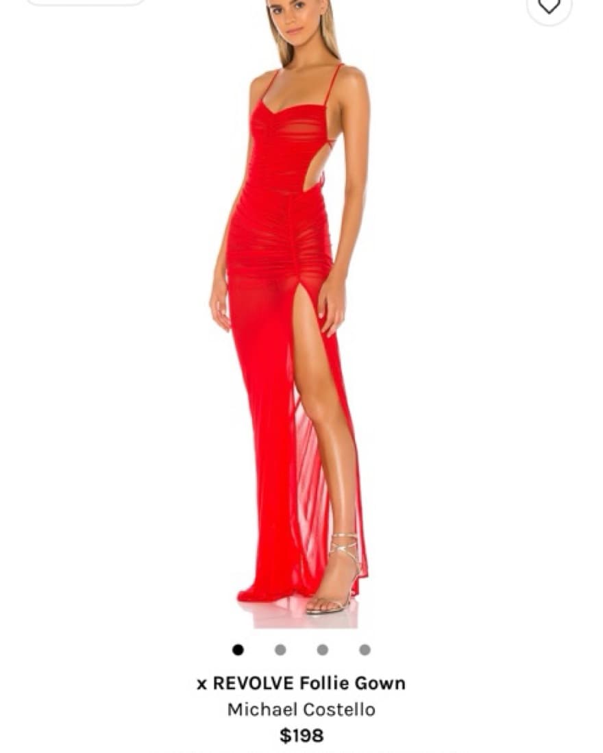 Michael Costello Follie Gown In Red XS - Image 1