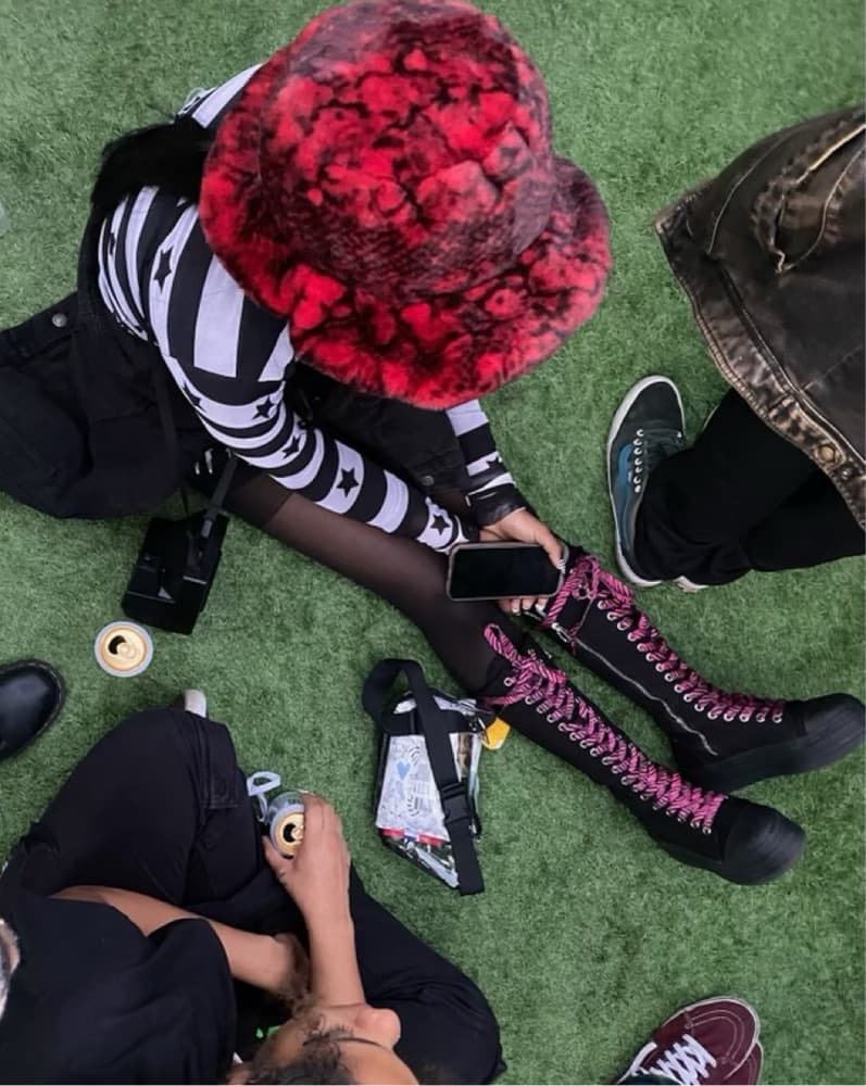 Knee High Sneakers W/ Laces - Image 5