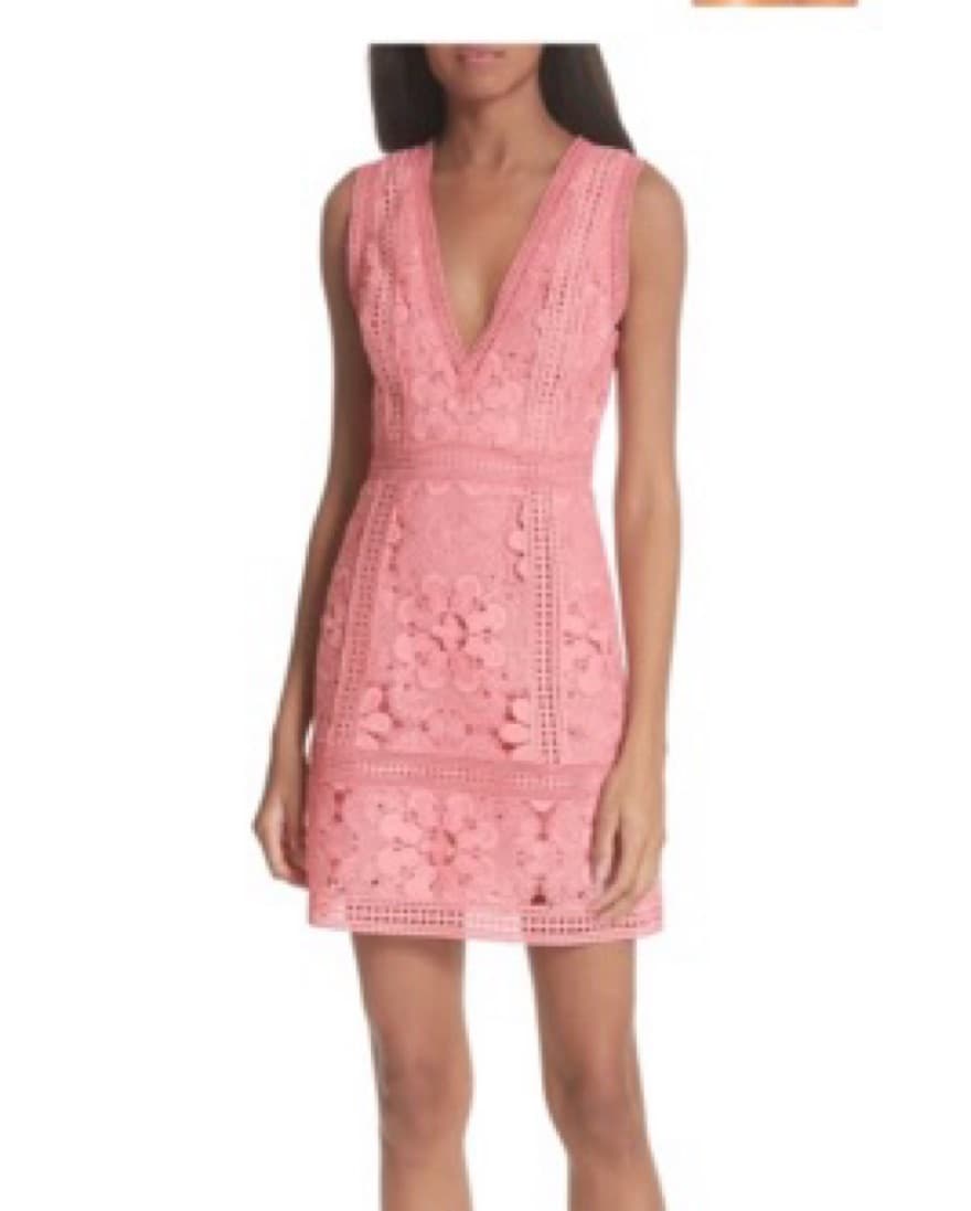 Alice Alice and Olivia pink floral dress - Image 1