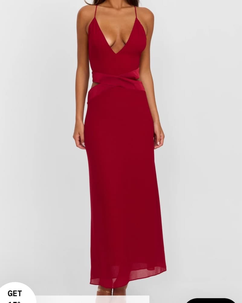 Sasha Therese Red Sia Maxi Dress - Image 1