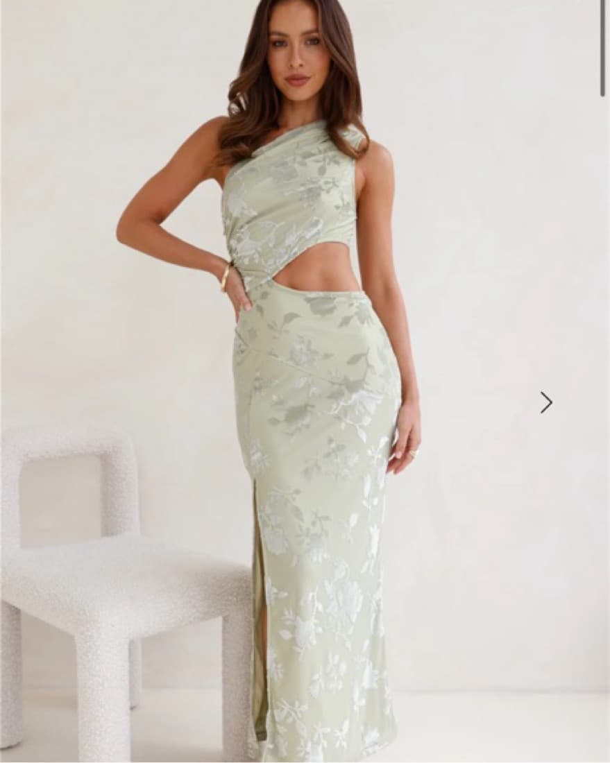 Hello Molly Sage Green Dress - Image 1