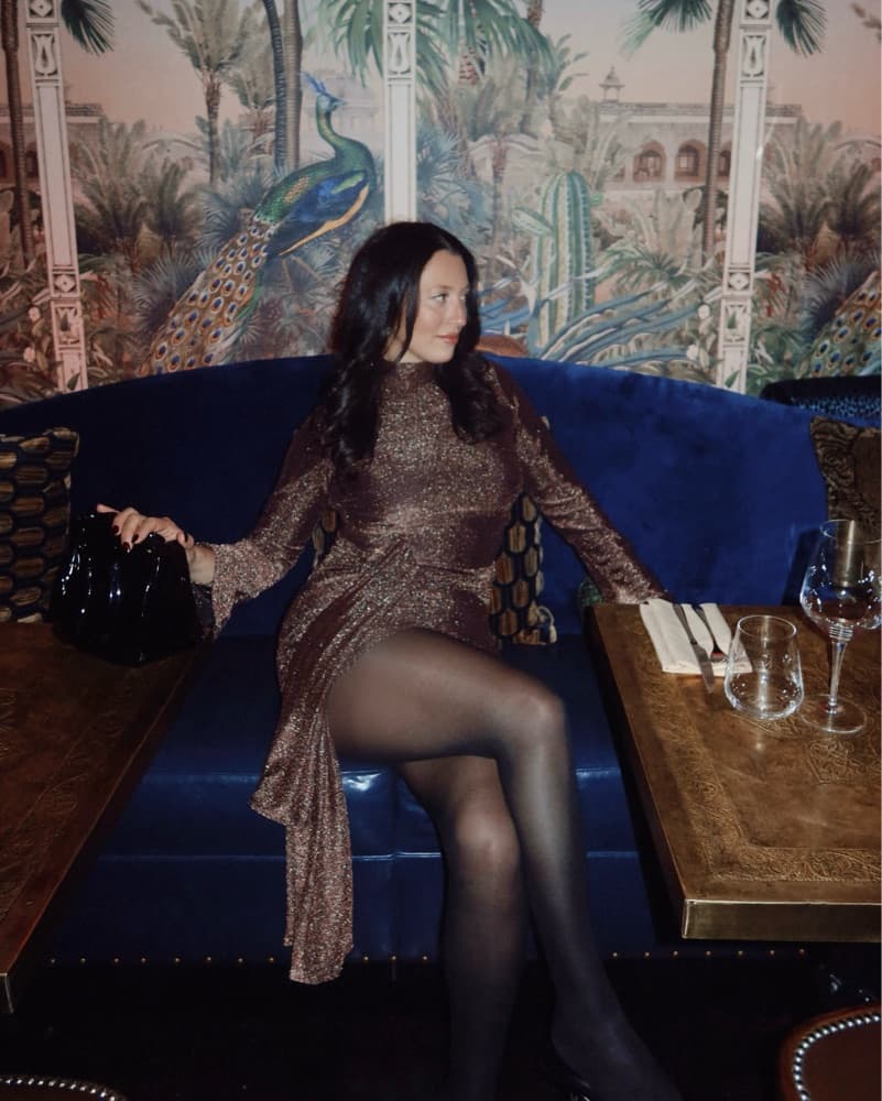 Revolve Tie Front Dress In Bronze - Image 2