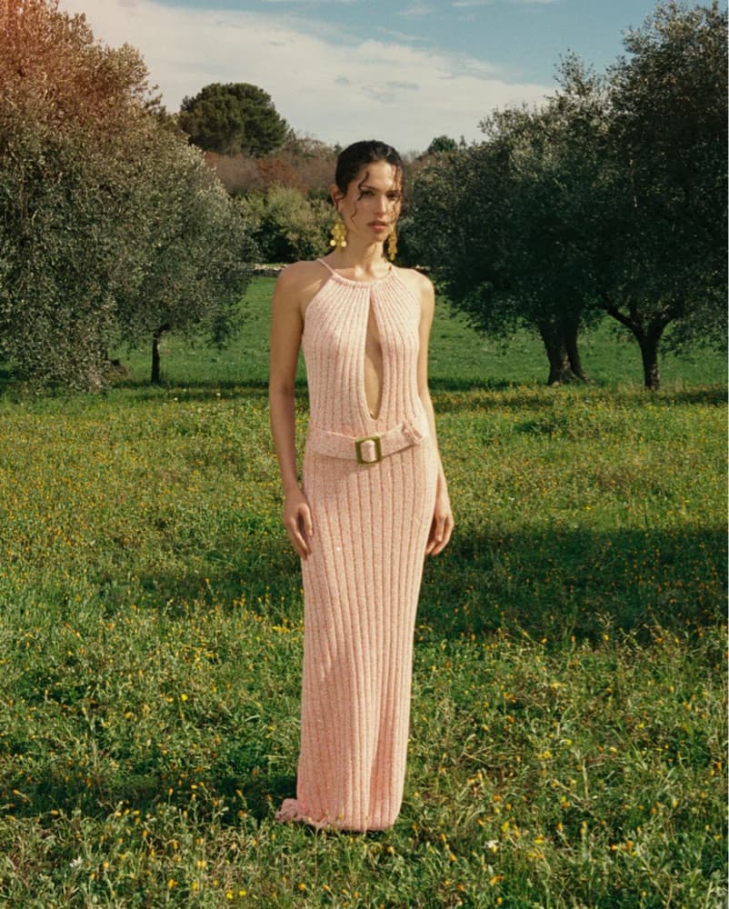 Peach sparkly Dress - Image 3