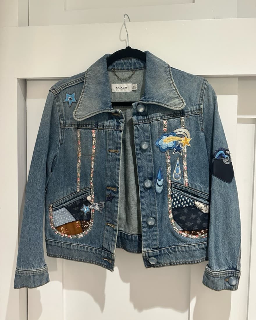 Coach Patchwork Denim Jacket - Image 1